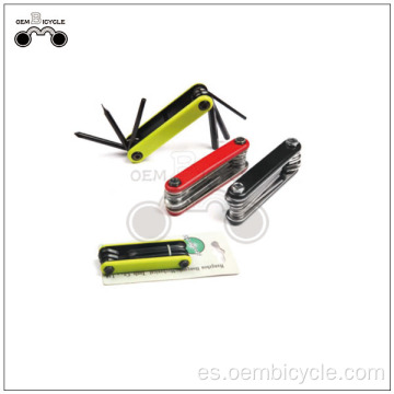 Kit de herramientas múltiples de reparación de bicicletas coloridas personalizadas